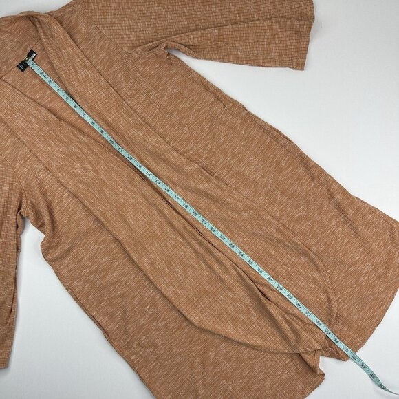 B Collection By Bobeau Women's Orange Ellen Waterfall Ribbed Cardigan Sweater‎ M - Picture 14 of 15